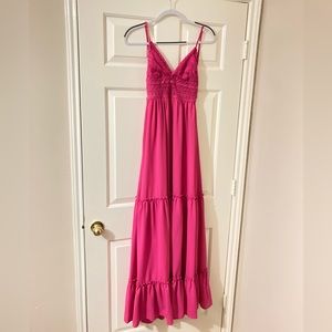 Bright pink Southern Fried Chics Dress size Medium!